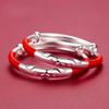 Pulseira de Prata para Bebê Infantil S999 Prata Esterlina Dragão Cobra Pulseira para Bebê Masculino e Feminino Lua Cheia Presente de Um Ano Joias de Prata