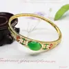 Pulseira de Ágata Natural Aiyu Calcedônia Verde Imperial Esmaltada Pulseira Atacado Dropshipping S4120607L