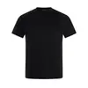 Camiseta de Manga Curta com Gola Redonda, Cor Sólida, Patchwork Desconstruído Estilo Americano para Homens e Mulheres, Verão, Cleanfit Minimalista, Slim-Fit, Ombro Normal