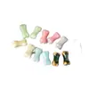 Hueso de Perro de Cerámica DIY Cuentas Sueltas de Cerámica Macarrón Materiales Hechos a Mano para DIY Joyería de Collar Pulsera Venta al Por Mayor