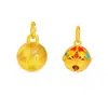 Puzuojiu Sin Decoloración Oro de Arena Vietnamita Accesorios DIY Riqueza y Buenas Palabras Colgante de Campana Colgante Pulsera Collar