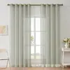 Temu Producto Terminado Más Vendido Dropshipping Cortinas de Poliéster Perforadas Doble Perforación Semi-Oscurecimiento Dormitorio Shein Más Vendido