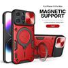 Capa com Janela Deslizante Adequada para Capa de Celular Moto Edge 50 Fusion 50U Razr 40 com Suporte Giratório, Magnética e Anti-Queda
