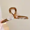 Grampo de Tubarão Quadrado Elegante Retro Coreano Grampo de Cabelo Elegante Acessórios de Cabelo de Celebridade da Internet Francesa Maillard Adorno de Cabeça