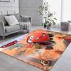 Alfombra de Piso de Dibujos Animados de Coche de Franela, Alfombra de Suministro Exclusivo Transfronterizo, Manta de Camping para Sala de Estar, Alfombra de Piso para Mesita de Noche de Cocina, Engrosada 1.2cm