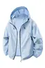 Ropa de Protección Solar de Secado Rápido de Seda de Hielo para Hombres, Ropa de Protección Solar con Capucha de Secado Rápido de Verano, Chaqueta Deportiva, Chaqueta Ligera y Transpirable para Exteriores