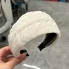 Diadema retro de corona alta para mujer, simple y elegante, diadema de ala ancha que no estrangula el cabello, accesorio para el cabello de moda estilo coreano