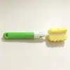 Atacado do Fabricante Esponja Limpeza Escova de Copo Cabo Longo Escova para Garrafa Térmica Escova de Limpeza Destacável Escova para Copo de Água Escova para Canudo