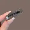 Pinzas para el Cabello de Pedrería de Alta Gama al por Mayor, Brillantes y Exquisitas, Pinzas Laterales de Lujo Ligero, Pasadores Elegantes, Pinzas Superiores Galvanizadas, Accesorios para el Cabello