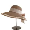 Chapéu de Palha Moda Verão Casual Versátil Temperamento Chapéu Bucket de Aba Larga Colorido Proteção Solar para Mulheres Férias na Praia Tendência