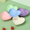 Fábrica de Origen Creativo Estilo Japonés Engrosado Plástico Forma de Corazón de Melocotón Plato para Escupir Huesos Plato Dist Plato de Fruta Plato para Snacks de Frutos Secos
