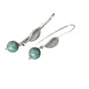 Brincos Gancho Retro Folha Jade Prata 925 Luxo Acessível Estilo Nacional Nova Chinoiserie Brincos Versáteis Elegantes