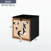 Gabinete de Celosía de Madera Maciza, Estantería Kalek Estilo Antiguo, Estante de Almacenamiento de Pie, Estantería y Gabinete de Almacenamiento de Ocho Compartimentos Integrados para Jardín de Infancia