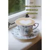 Juego de Tazas de Café Retro Jingdezhen Taza Cerámica Pequeña Europea Creativa Set de Té de la Tarde Pastoral Flor
