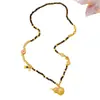 Tienda de Oro Mismo Estilo Arena Dorada Bolsita Calabaza Calabaza Hueca Ojo de Tigre Collar de Cuentas Nuevo Estilo Chino Cadena para Suéter Fu Lu para Mujer