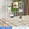 Estante de Exhibición de Rejilla de Escritorio Supermercado Jardín de Niños Área de Arte Tablero Colgante para Trabajos Puesto Panel de Malla Metálica Plegable Estante