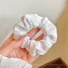 Scrunchie de Alta Qualidade Estilo Coreano para Mulheres, Elástico de Cabelo com Laço de Tecido da Moda, Acessório de Cabelo Corda para Coque Doce e Fofo