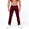 Pantalones Casuales Ajustados Elásticos para Hombre de Comercio Exterior Transfronterizo, Pantalones Largos de Color Sólido de Moda, Estilo Delgado para Primavera y Verano, Pantalones Largos Adelgazantes y Versátiles