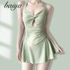 Traje de baño femenino una pieza explosión pops amapola amapola amapola conservador sexy delgado cubrepancita traje de baño para aguas termales traje de baño falda traje de baño al por mayor