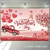 Fondo de Tela para Banner de San Valentín Amazon Temu Bandera Decorativa para Ambiente de San Valentín