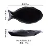 Plato Cerámico Creativo con Forma de Pez Estilo Japonés Plato de Pescado para Uso Doméstico, Plato de Pescado para Cocinar Pescado al Vapor, Plato Grande Ovalado para Pescado Vajilla