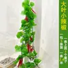 Videira de Frutas Flor de Videira Falsa Folha de Uva Teto Folha Verde Tubo de Vegetal Decoração Plástico Abóbora Falsa Flor de Videira