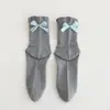 Calcetines Lolita para Mujer, Malla Transpirable Estilo Primavera y Verano con Zapatos de Piel Pequeños, Calcetines JK con Lazo, Calcetines de Moda Ins, Calcetines Estilo Japonés