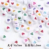 Estrella acrílica de colores brillantes, luna, cuentas redondas, cuentas brillantes en forma de corazón, materiales para pulseras, collares de joyería hechos a mano para DIY