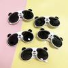 2022 TikTok Explosiones Panda Dibujo Animado Gafas Hombres y Mujeres Niños Gafas de Sol Polarizadas Lindas Sol Silicona Gafas Venta al por Mayor