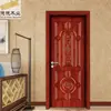 Estilo Retro Casual Fabricante de Madera Maciza de Nanjing Personalizado Silenciosa Apertura Plana Interior Tallada Pintura Compuesta Puerta de Madera