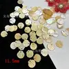 Concha de mariposa tallada con concha de agua dulce hoja de ginkgo abanico Hanfu antiguo pasador aretes hechos a mano materiales para accesorios de joyería diy