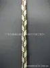 Em estoque atacado fita plana trançada de fios dourados multi-fios 6MM de largura corda decorativa artesanal bolsa de presente bolsa de armazenamento acessórios