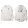 25 Nueva Sudadera con Capucha y Cremallera de Colores Cruzados Otoño e Invierno Chaqueta Sudadera Mismo Estilo para Hombres y Mujeres Chaqueta Casual