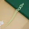 Pasador de Acetato Accesorios para el Cabello Pasador de Imitación de Jade Pasador de Estilo Antiguo Dinastía Han Pasador de Acetato al por Mayor Pasador de Hoja Acrílica