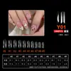 Arte de Uñas Arte de Uñas Ultra-delgado Sin Rastro Uso Extensión de Uñas Sin Limar Transparente Semimate Pegatina Completa Medio Pegatina Parche para Uñas