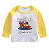 Camiseta infantil de manga comprida roupas de outono 2022 Primavera e Outono nova moda masculina top bebê infantil camisa de fundo roupas infantis