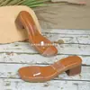 Sandalias de mujer transfronterizas europeas y americanas para el verano de 2026, zapatillas sin cordones de punta abierta para uso en exteriores, venta al por mayor en tallas grandes
