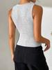 Ropa Europea y Americana de Amazon Primavera y Verano Nuevo Chaleco Sexy de Punto Cárdigan Slim Top de Comercio Exterior Transfronterizo
