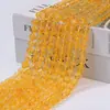 Cristal Amarillo Natural Torre Cuentas Sueltas Manualidades DIY Materiales para Cuentas Pulsera Semi-Terminada Accesorios de Joyería