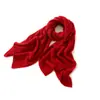 Cachemira Otoño e Invierno 2025 Nuevo Cuello de Punto Grueso de Color Sólido Elegante para Mujer Bufanda de Punto Extendida Cálida y de Moda