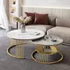 Mesa de café de pizarra para apartamentos pequeños, uso doméstico, juego de mesas auxiliares de mármol, mesa de té auxiliar moderna simple de lujo ligero