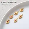 Acessórios de Cobre Banhados a Ouro 24K, Alta Retenção de Cor, Peças para Joias DIY de Gota Pequena, Acessórios para Colares e Pulseiras Semi-Acabados Atacado