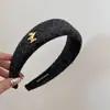 Diadema de estilo coreano para otoño e invierno, nueva, de ala ancha, para coleta, para mujer, de alta gama, para uso diario, diadema para la parte superior alta del cráneo, diadema versátil