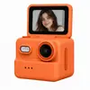 Nova câmera mini de tela flip do tamanho de um polegar transfronteiriça, portátil para viagens e uso ao ar livre, ideal para vlogging, tirar fotos e gravar vídeos