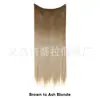 Mecha de Extensão de Cabelo em U Transfronteiriça para Mulheres, Extensão de Cabelo de Uma Peça com Fio de Pesca Grande, Mecha de Extensão de Cabelo Longo Liso Natural Invisível com Presilha