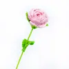 Ramo de Rosas Tejidas a Mano para el Día de San Valentín, Flores Artificiales de Alta Gama, Flores de Producto Terminado para el Día de la Mujer, Flores Eternas, Flores Tejidas a Crochet con Hilo