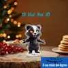 Impresión Plana Transfronteriza 2D Plano Rotación de 360 Grados Escena de Nieve Casa de Pingüinos Decoración de Escritorio Interior y Exterior Festival