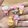 Nova bebida de sorvete pirulito brilhante resina patch telefone móvel creme gel copo papelaria caixa patch acessórios