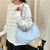 Bolso de mujer de gran capacidad, simple y elegante, estilo deportivo casual, bolso cruzado para estudiante, ligero, resistente al agua, tipo bolsa de albóndiga