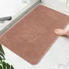 Alfombra de Piso Absorbente para Baño de Color Sólido Antideslizante en Forma de U para Inodoro Alfombra para Pies para Inodoro de Baño Alfombra para Puerta de Baño Alfombra Personalización
